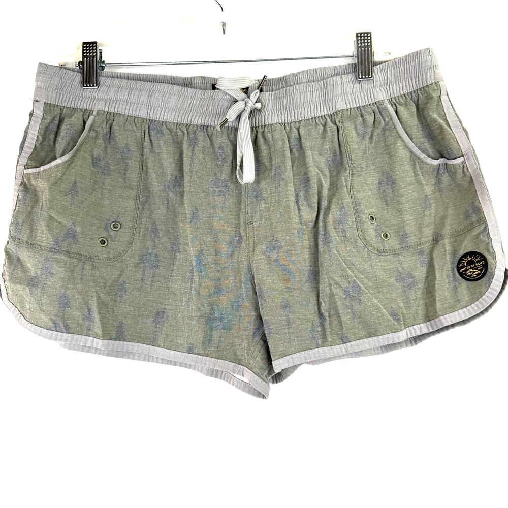 United By Blue Women's Green Tree Shorts Size XL